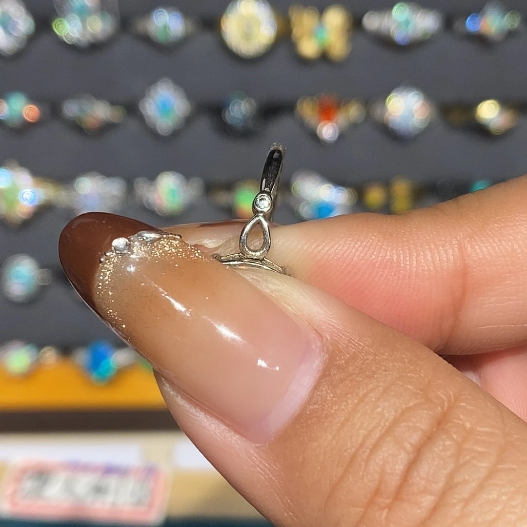 冬***️欧泊银S925镶嵌戒指【不退不换】