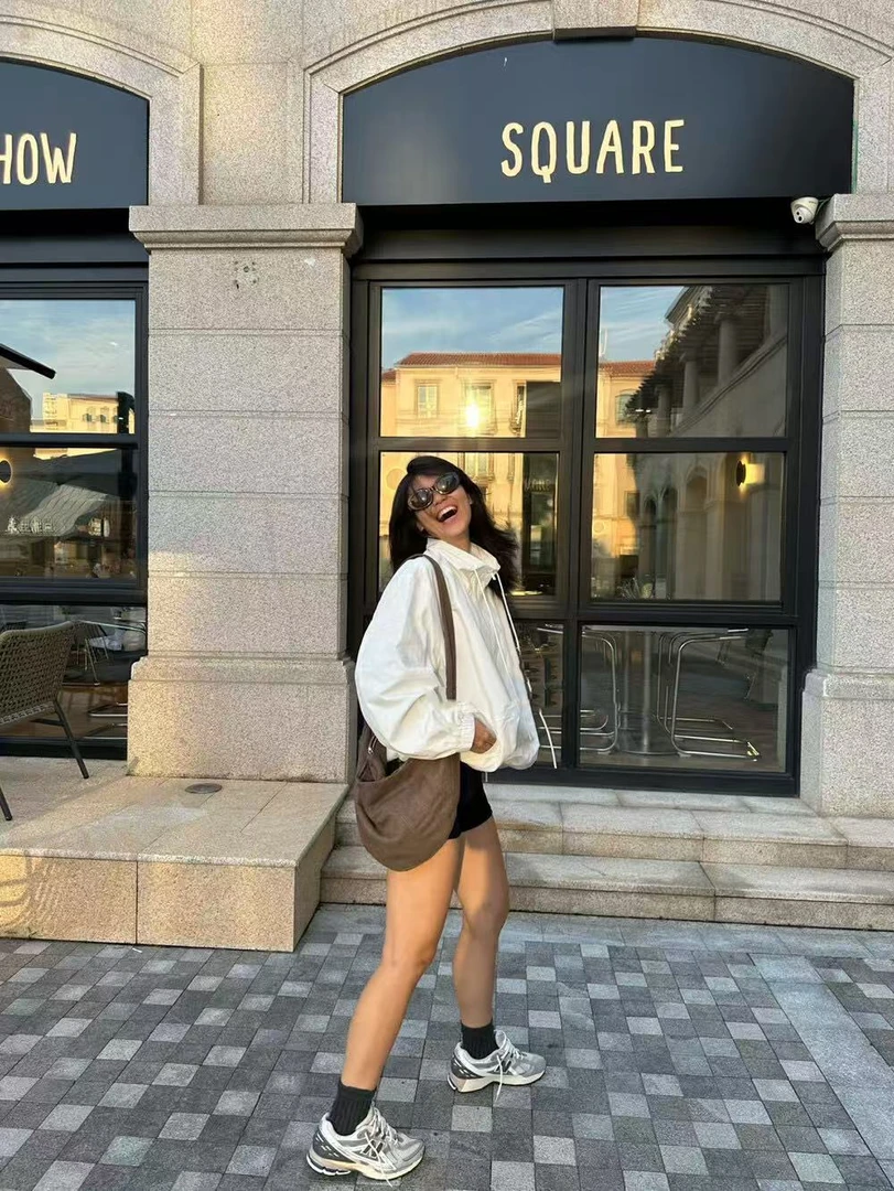 唐火火【ins风外套】早秋新款美式复古百搭宽松夹克显瘦外套