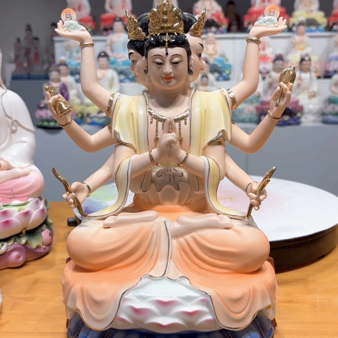 摆件瓷摆件斗姆元君