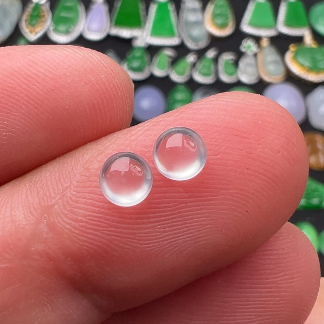 翡翠未镶嵌颈饰蛋面4.4