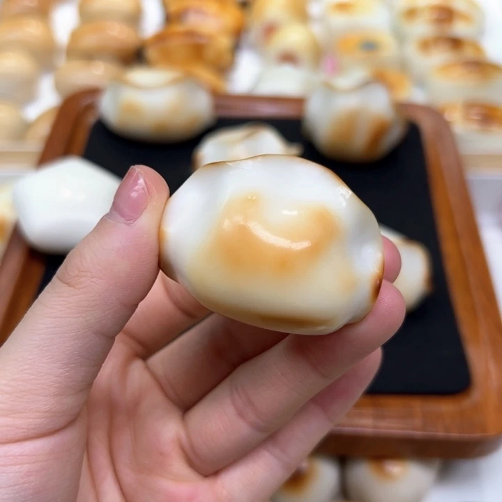 白玉菩提把件2.7.48象牙果把件饺子