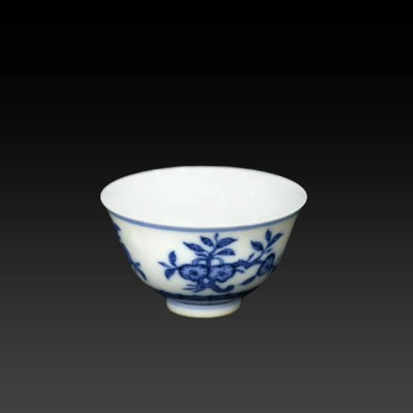 【陕西瑞晨】青花三多纹杯Lot3