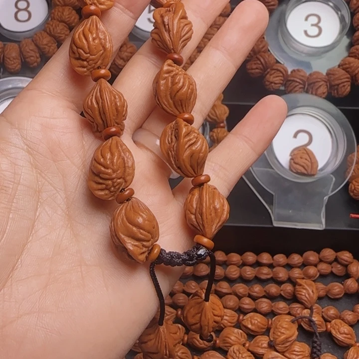 一***人桃核手串龙纹桃核