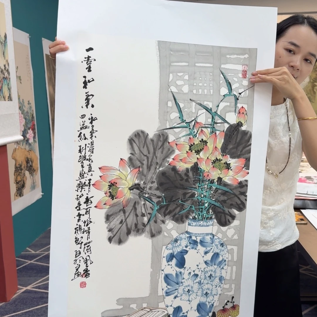 国画国画作品山水花鸟