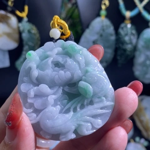 【闪购商品】颈饰未镶嵌翡翠喜上