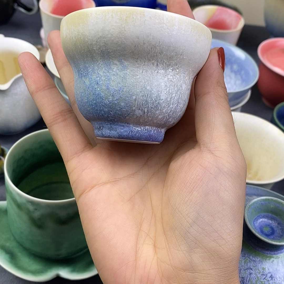 景德镇高温颜色釉茶杯