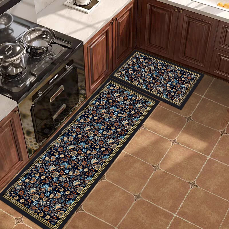 117-【40*60+40*120±2cm】厨房套装防滑耐脏吸水吸油脚垫门厅地毯