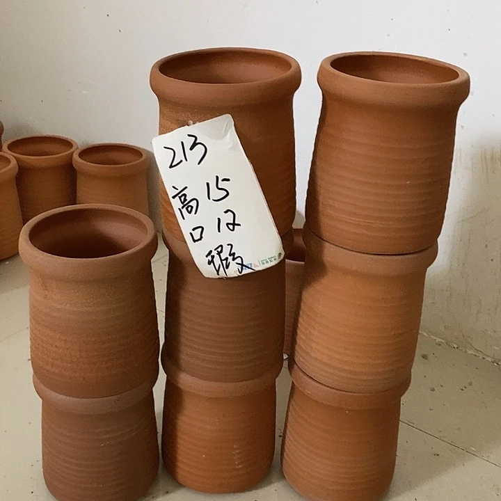 粗陶红陶绿植花盆213
