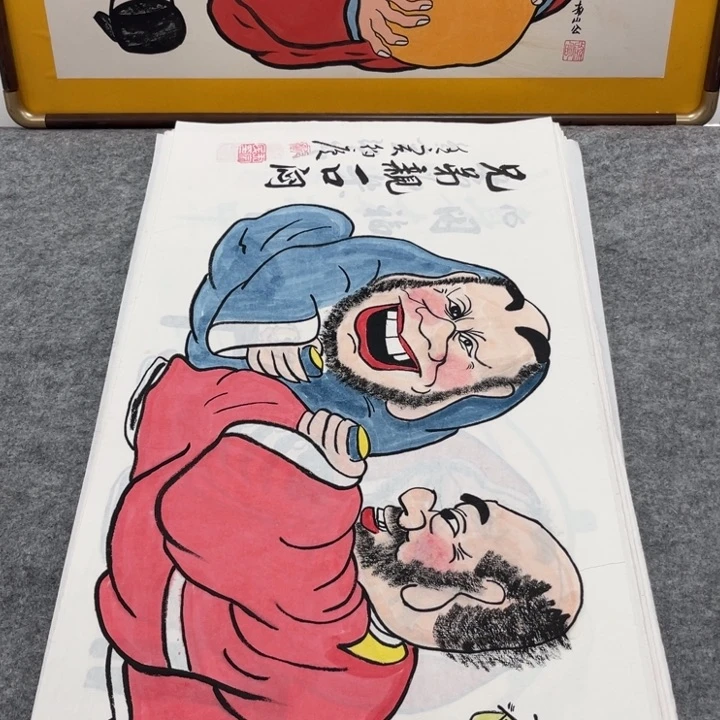 国画手绘禅意画一物一拍