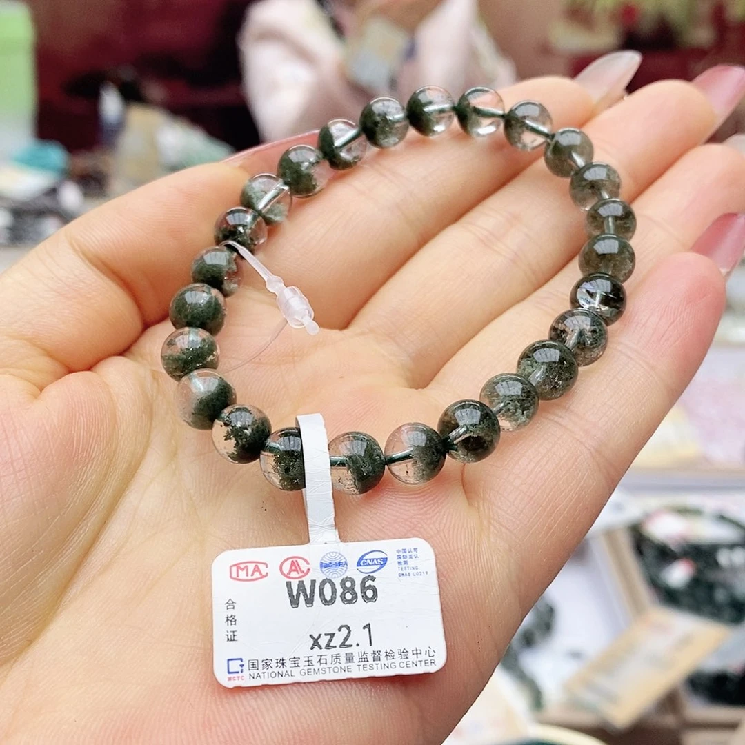 水晶手链未镶嵌W086聚宝盆7.6m高货