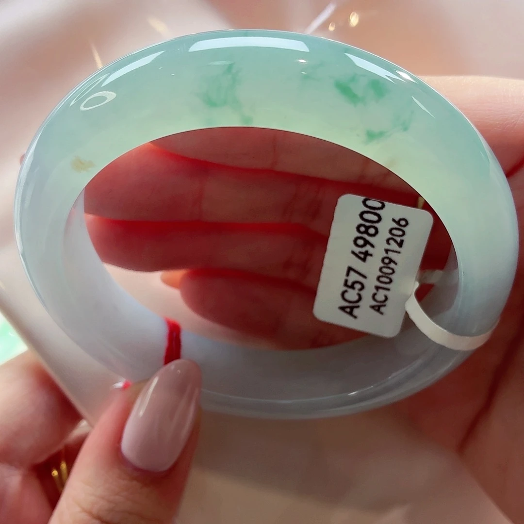 翡翠未镶嵌手镯22（54号）