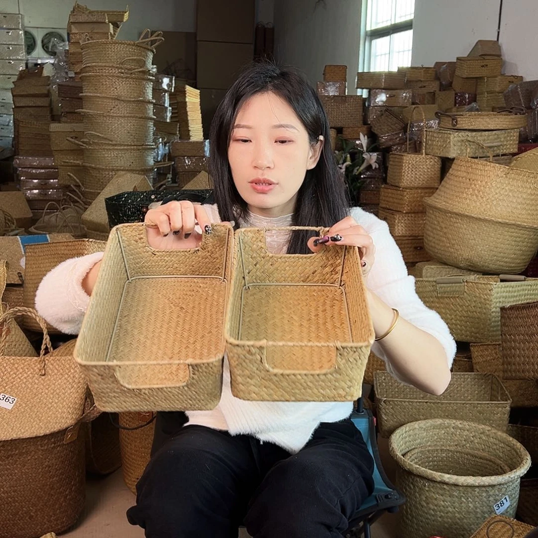 草编草编包/草编收纳盒微瑕疵