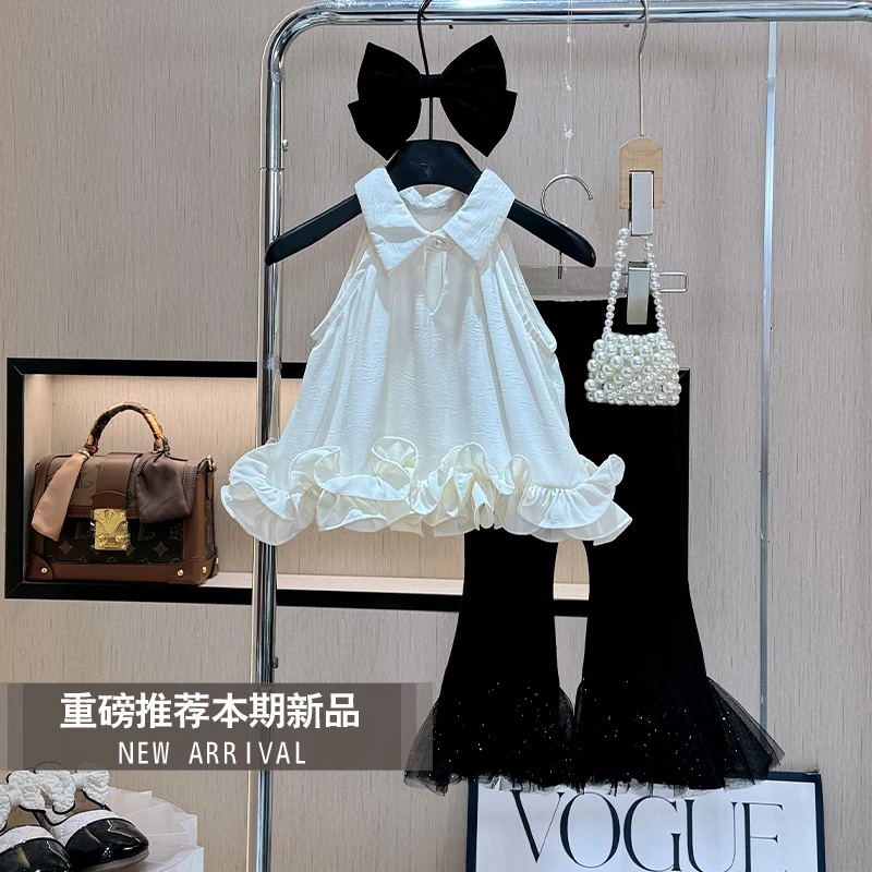 【现货】女童夏款套装2025新款女宝宝洋气小女孩夏季时尚儿童两件套