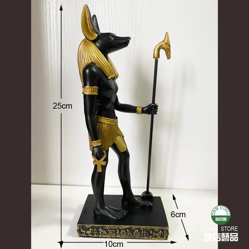 包邮新款树脂埃及太阳神拉神阿努比斯狗神像摆件荷鲁斯鸟头神旅游