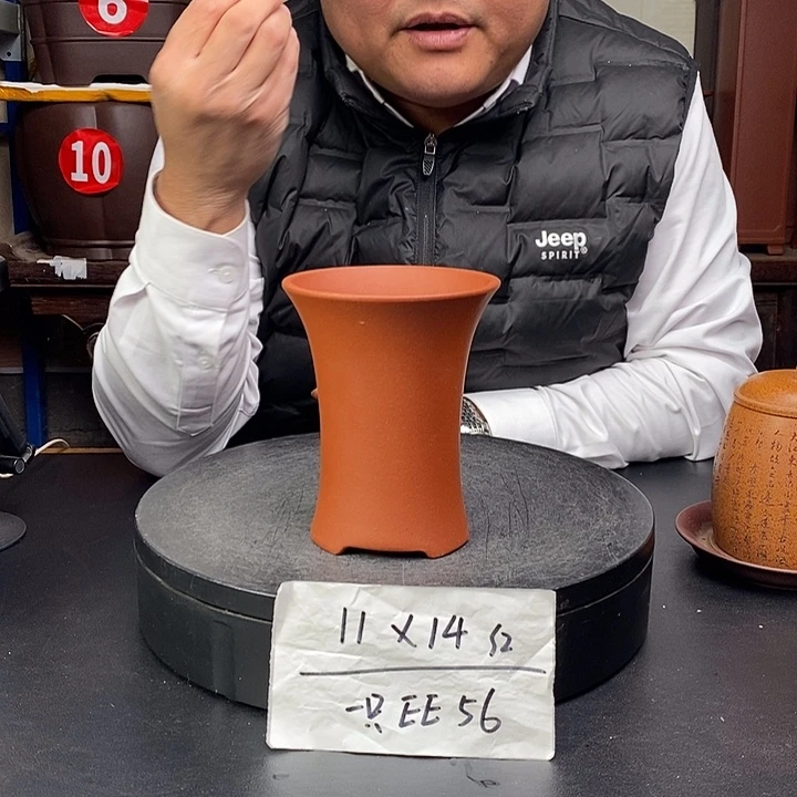 紫砂花盆货号一只EE56