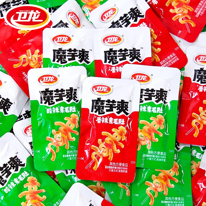 【到手20包】卫龙香辣魔芋爽混合口味麻辣魔芋丝素毛肚休闲解馋零食