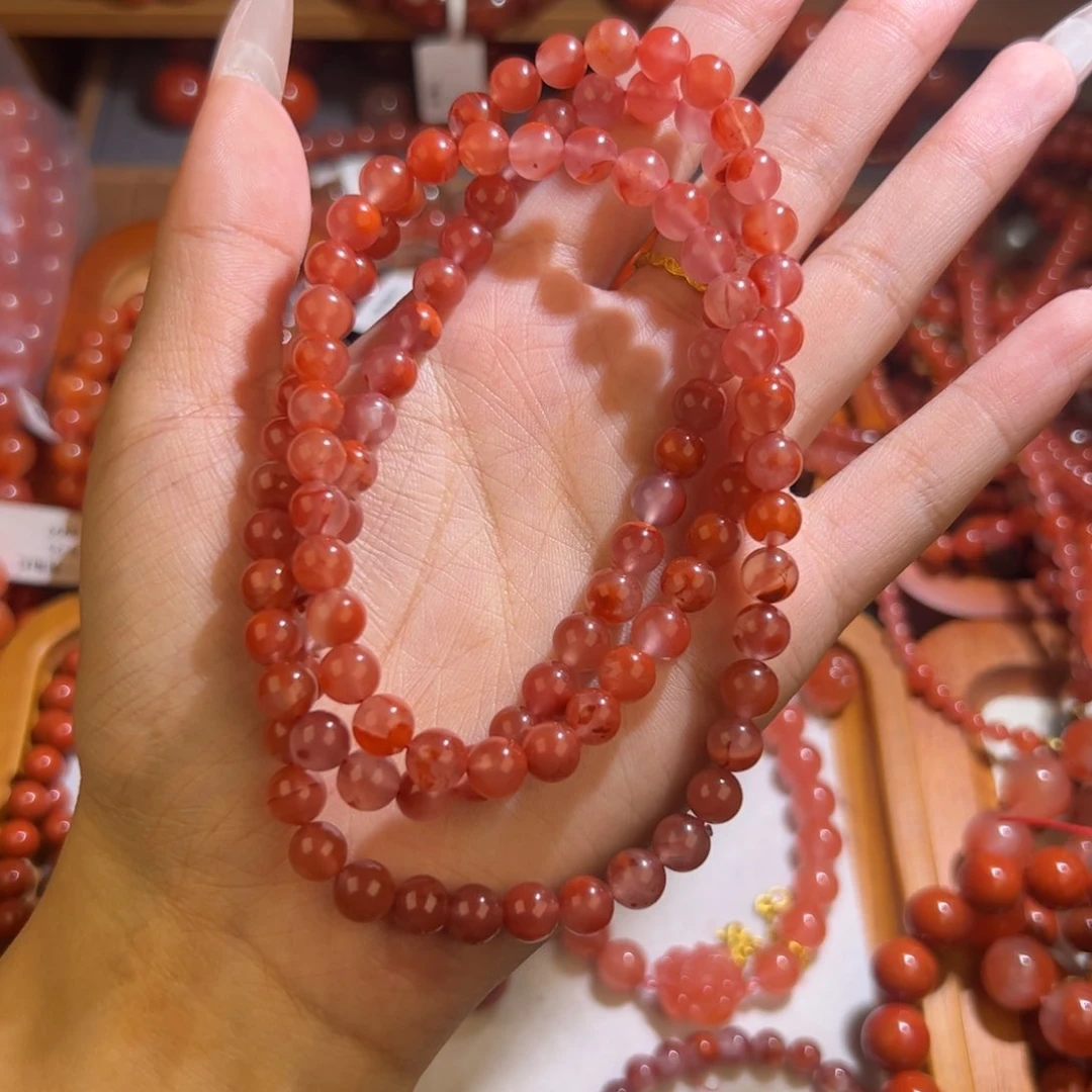 南红玛瑙手串未镶嵌6mm