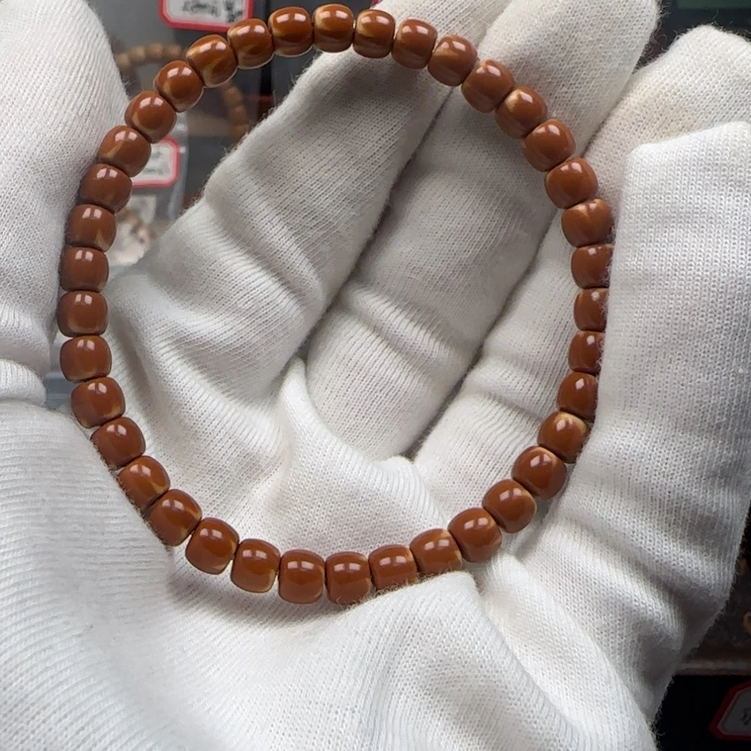 手串橄榄核老挝单圈极限弧正三花6.1mm