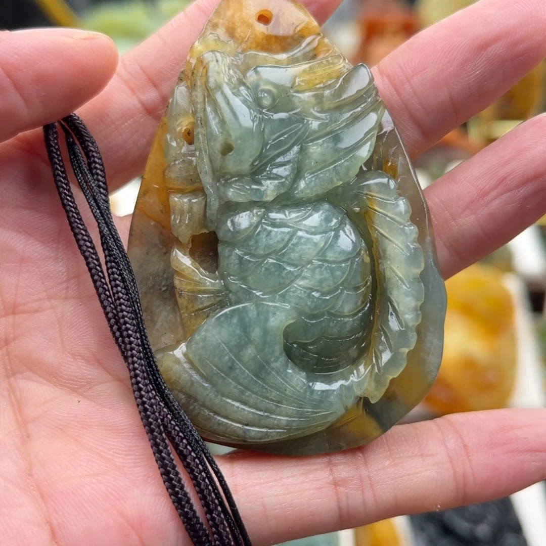 岫玉未镶嵌挂件挂件