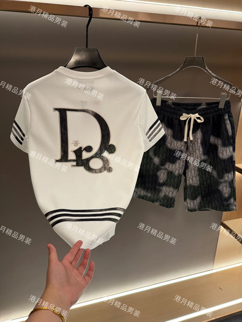 男士春夏新款潮流百搭修身时尚套装K286