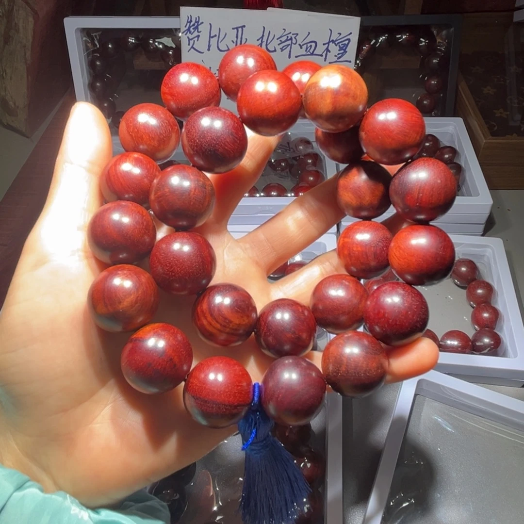 が***き非洲檀香手串/手链赞比亚血檀