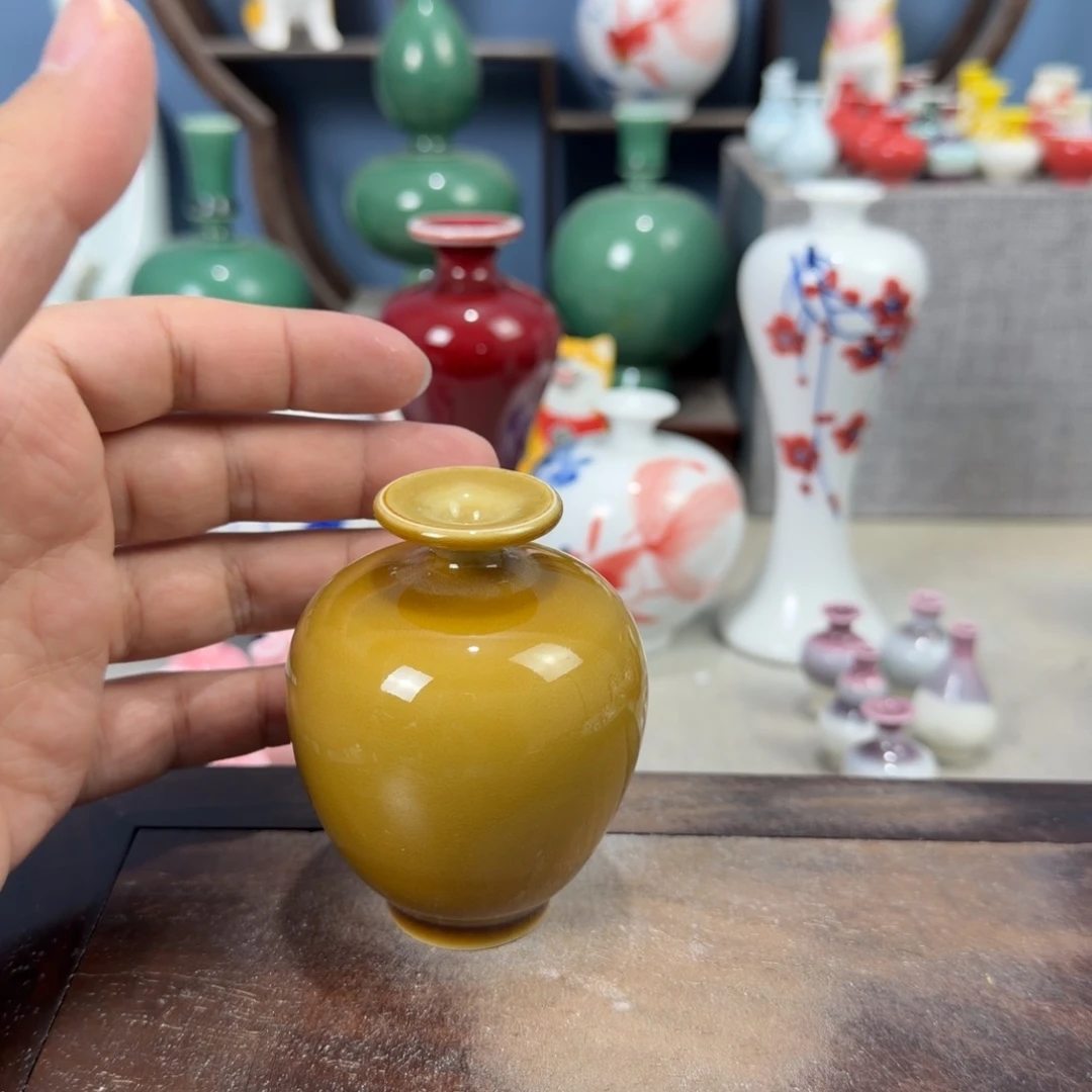陶瓷手工小花器摆件