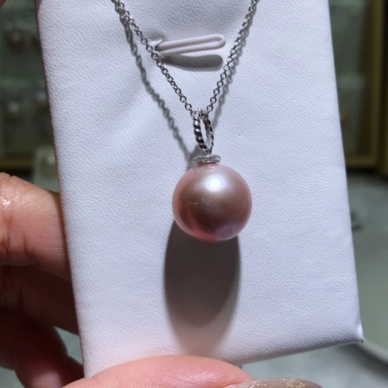 淡水珍珠耳饰银S925镶嵌