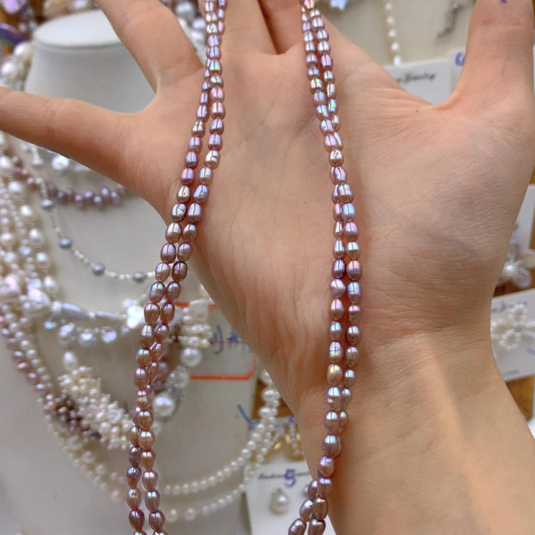 淡水珍珠耳饰银S925镶嵌艾****3