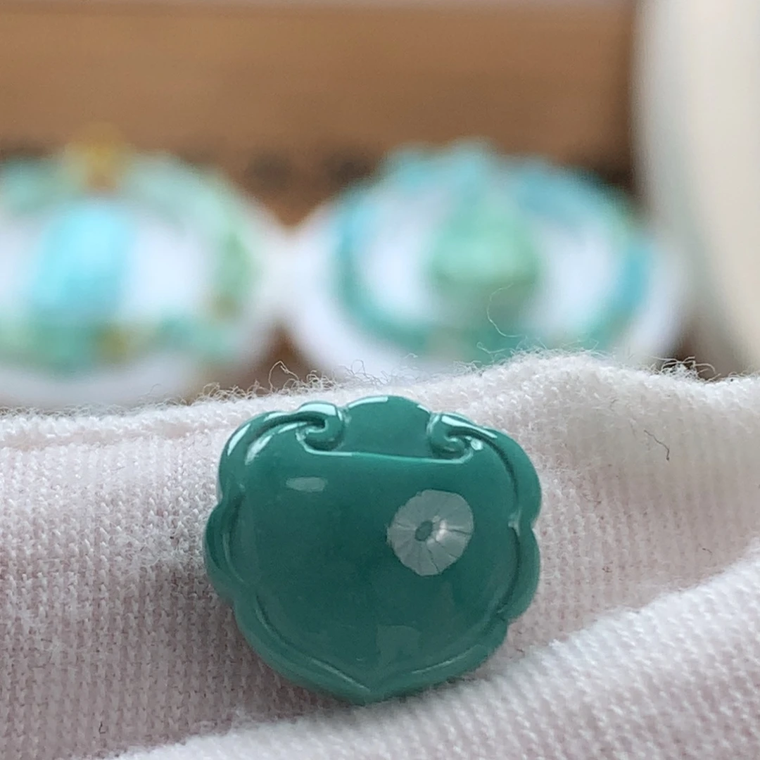 绿松石未镶嵌原矿绿松石平安锁