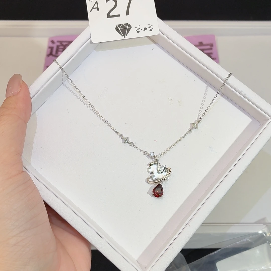 石榴石珠宝半成品银S925镶嵌