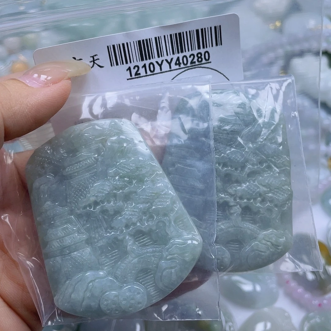 翡翠未镶嵌吊坠(不含链)