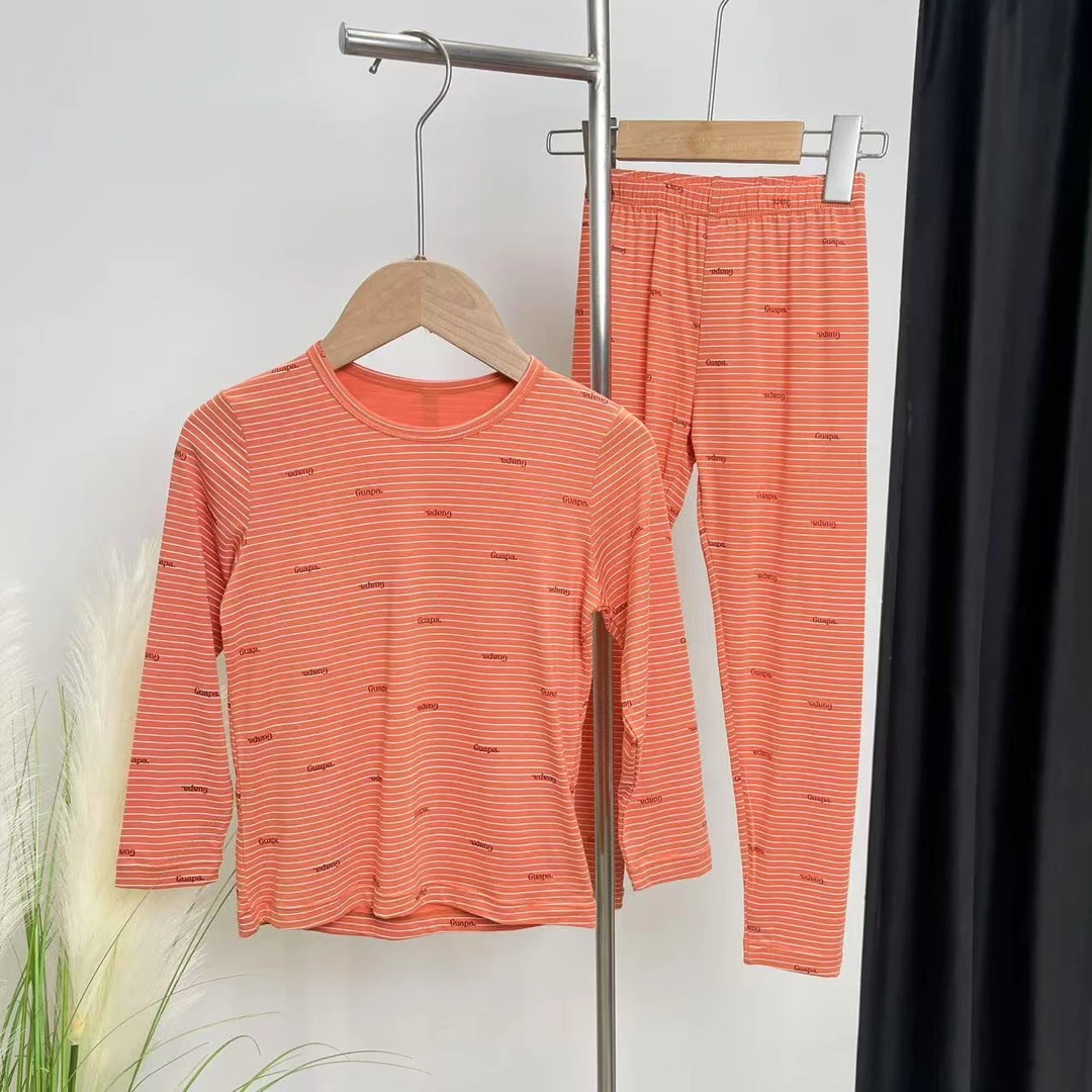 秋冬家居服套装桔色 5009舒系