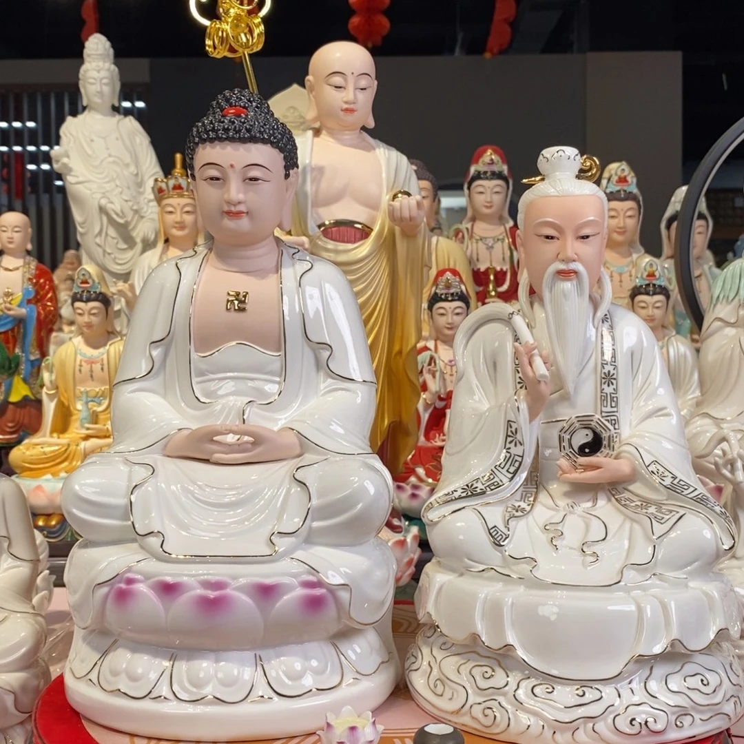 摆件轩*释迦陶瓷摆件