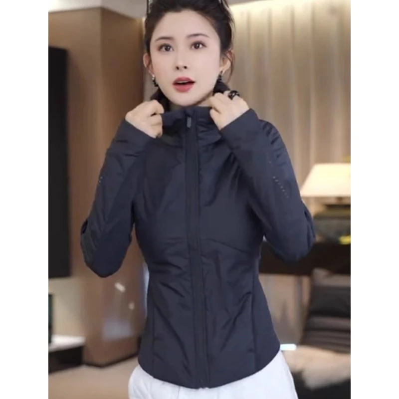 胖mm大码女装春秋时尚连帽冲锋衣设计感小个子休闲修身显瘦棒球服