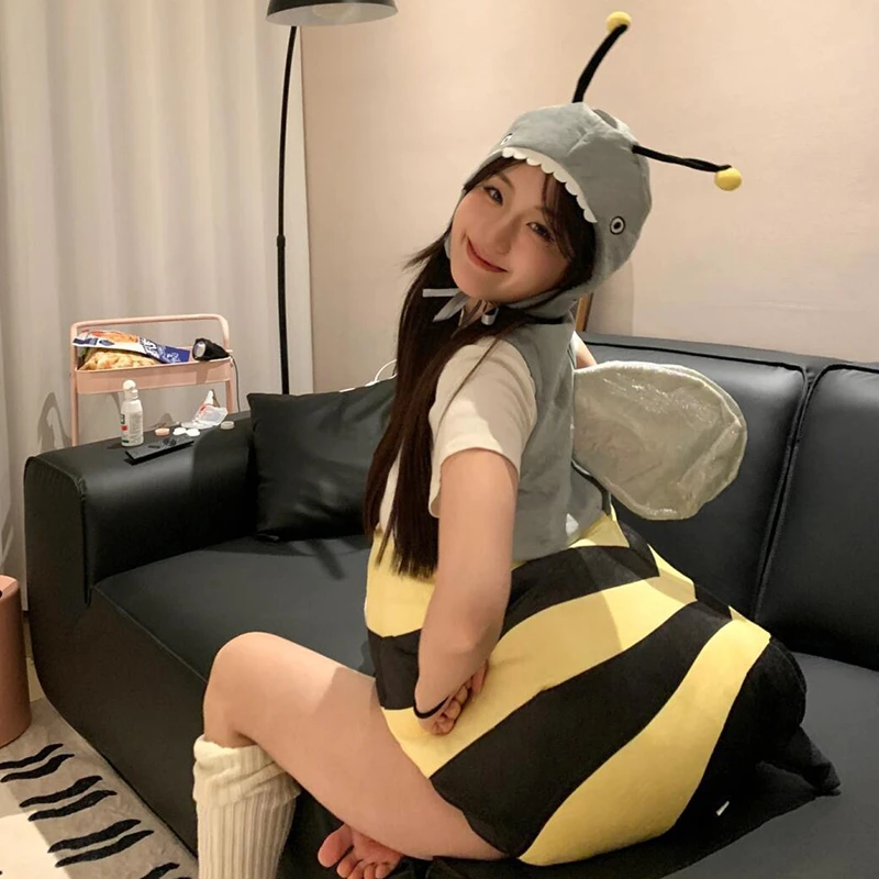 鲨bee小蜜蜂服装玩偶衣服公仔演出服成人儿童人偶套装毛绒玩具