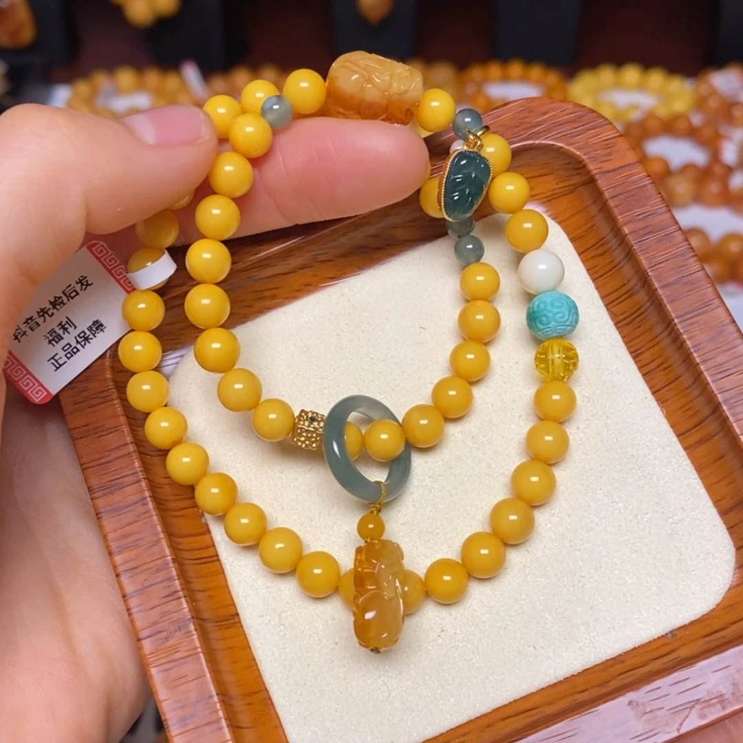 【闪购商品】蜜蜡手链未镶嵌手串
