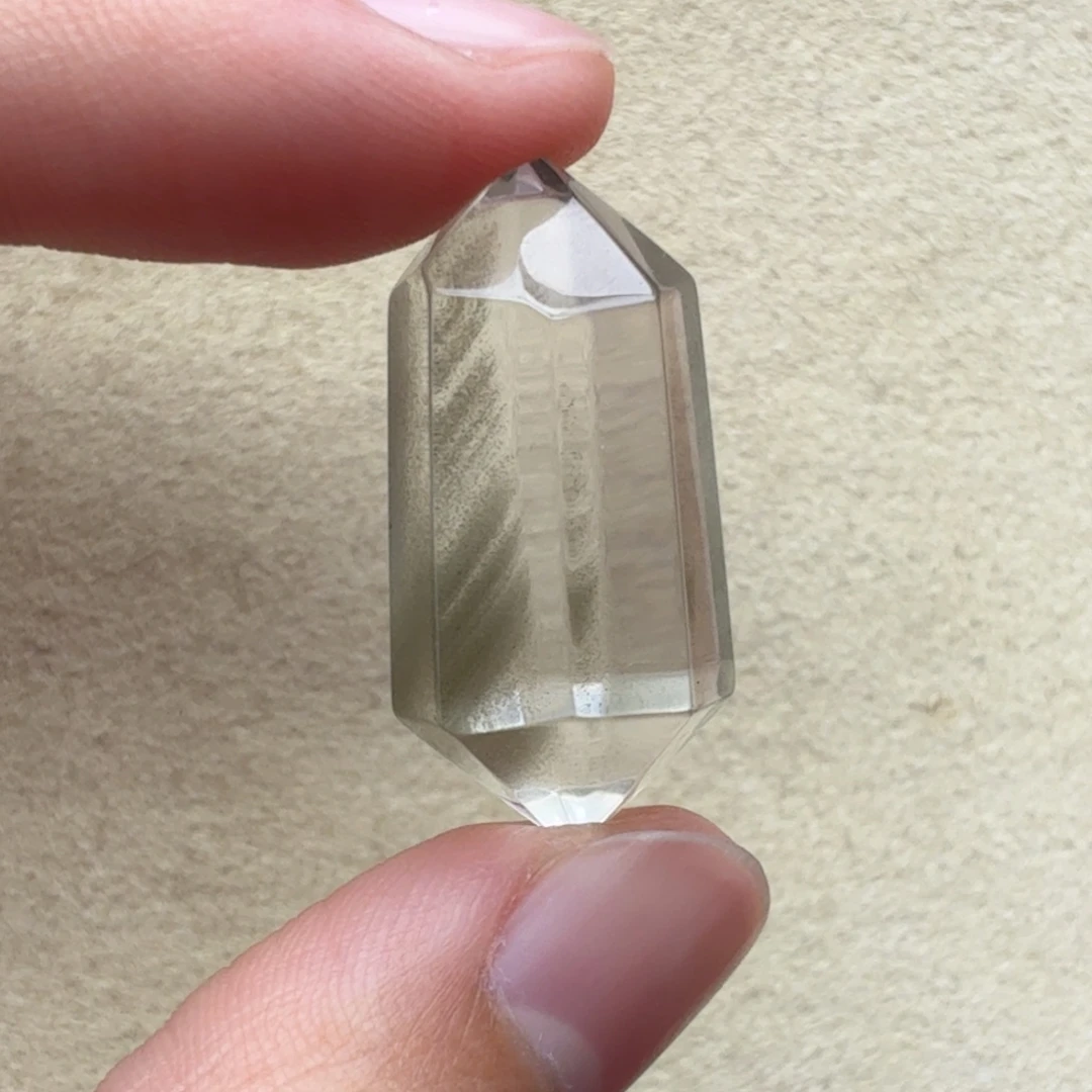 未镶嵌水晶颈饰打孔定制不退换绿幽灵