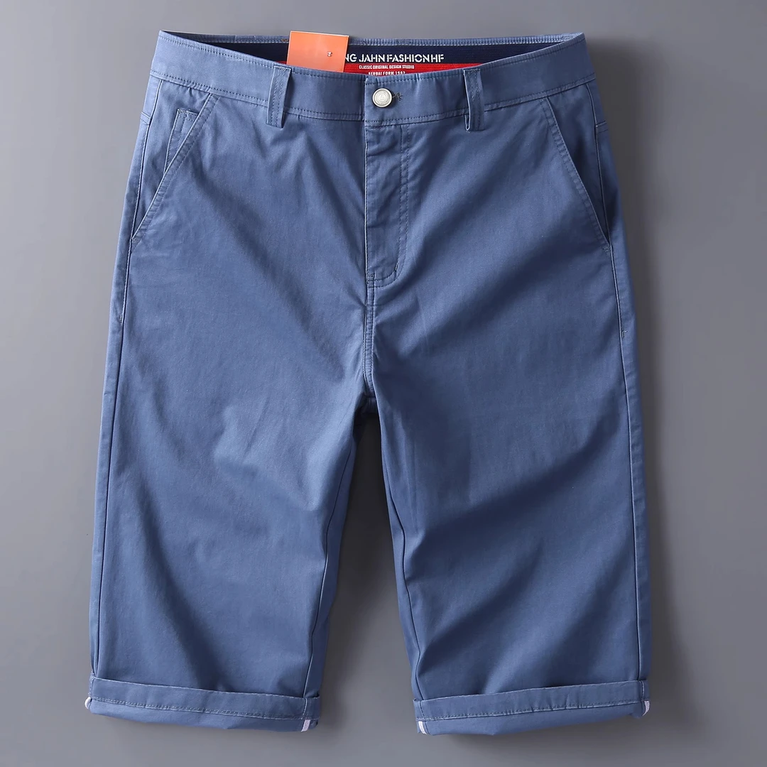 Cebrodz2025新款休闲中裤男士夏季外穿纯棉潮流修身高级感7分短裤