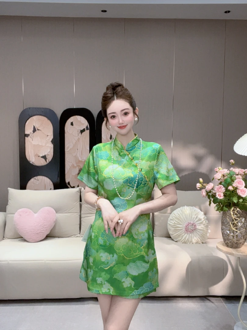 【祥云】新中式显瘦气质时尚夏季中国风套装