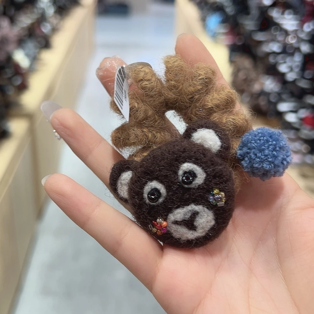 非金属电话线小熊发圈