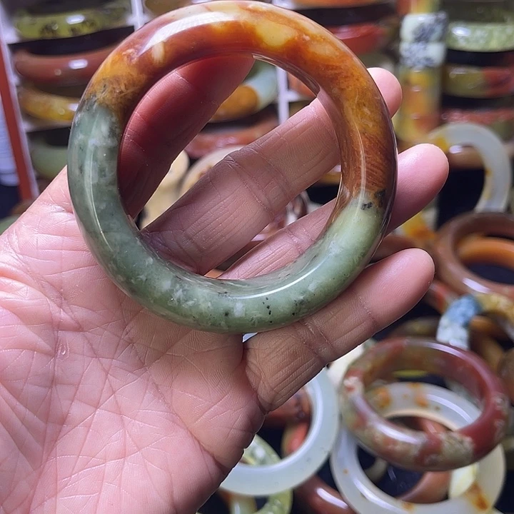 蛇纹石玉合金手镯