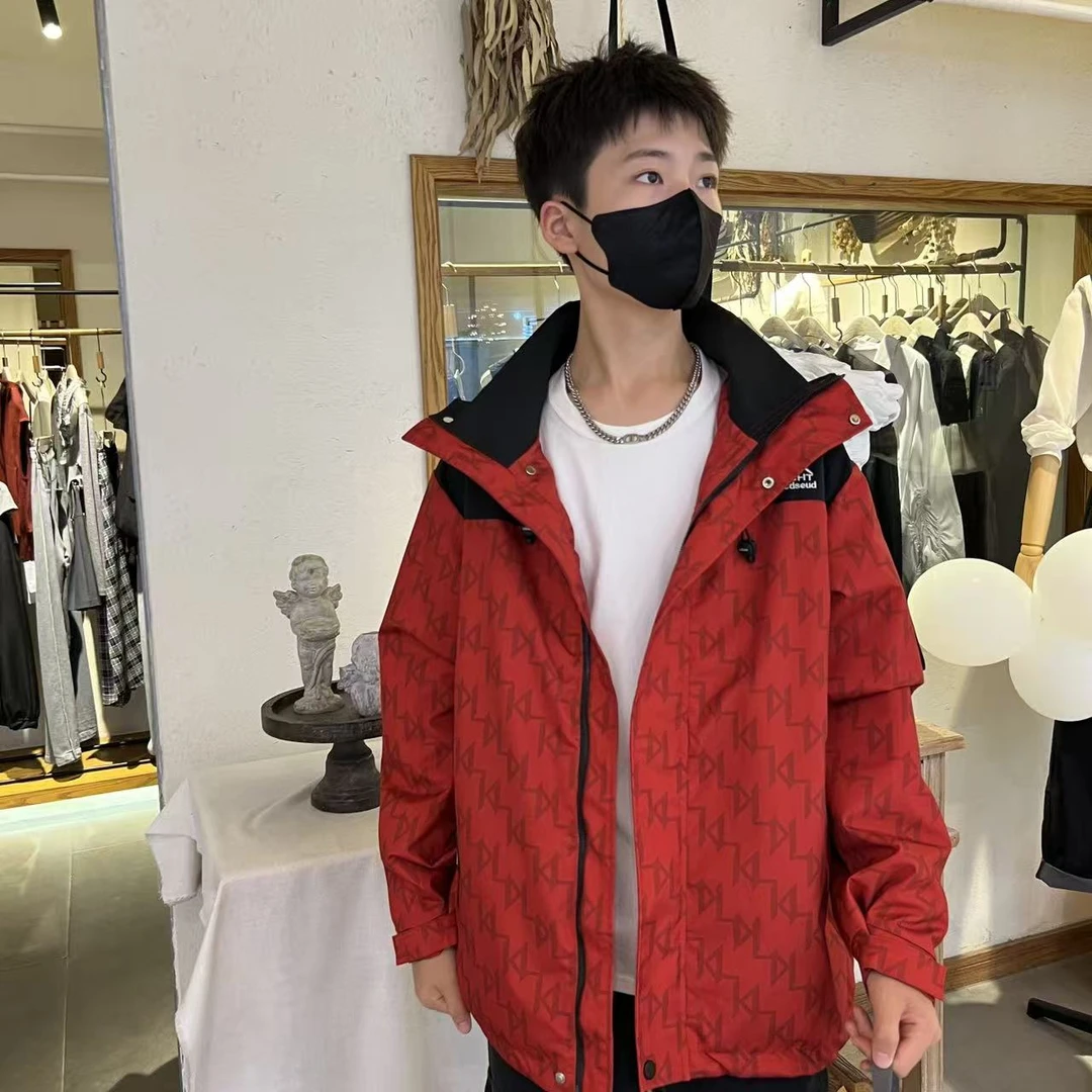 儿童加绒冲锋衣外套2025新款秋冬季男童一体绒加厚上衣中大童休闲