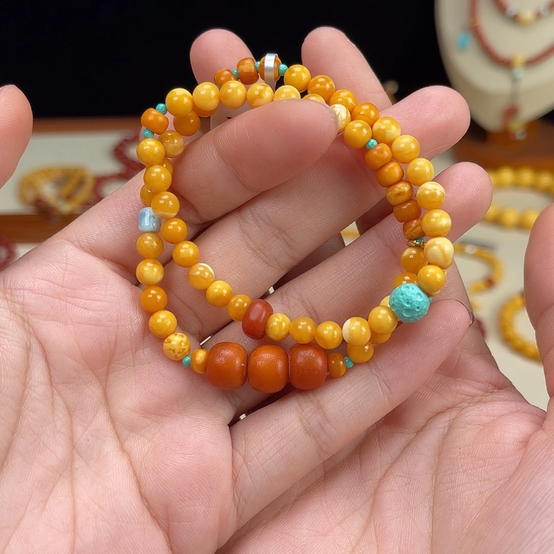 蜜蜡未镶嵌手链蜜蜡