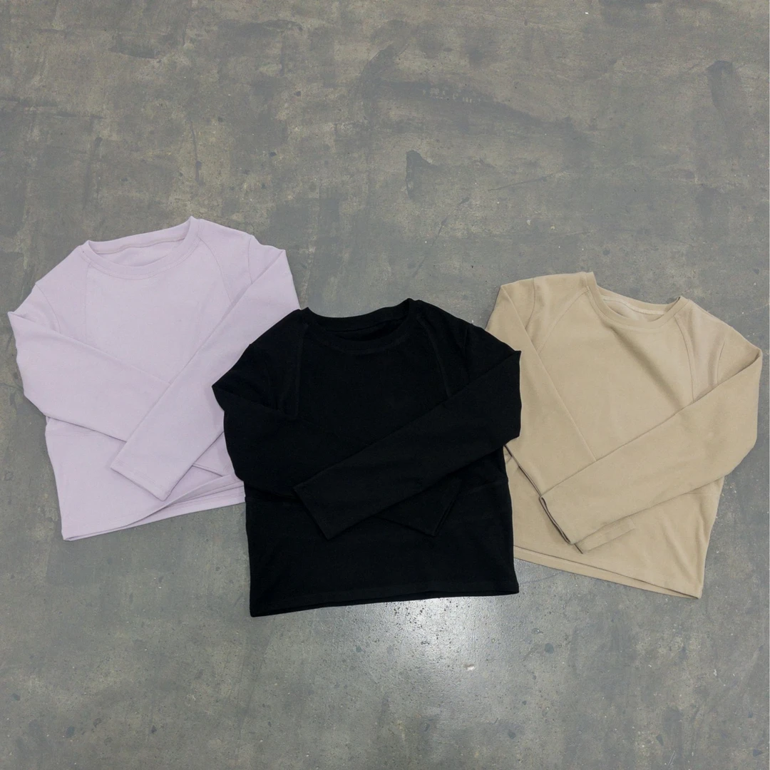 hd【打底系列】留白 300g升级双面绒 保暖百搭圆领 可打底可外穿3色