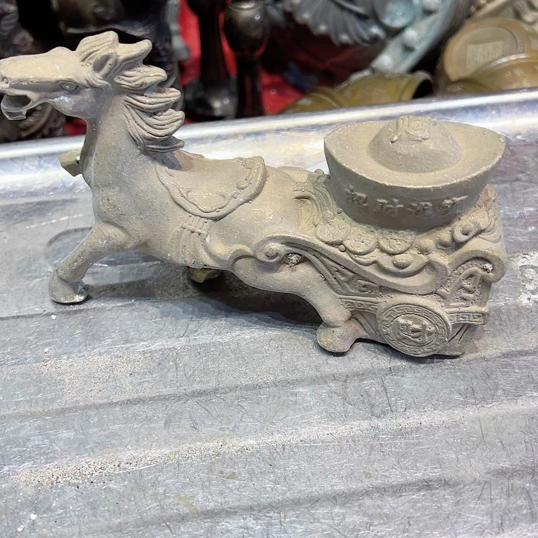 美**藏黄铜摆件工艺品，
