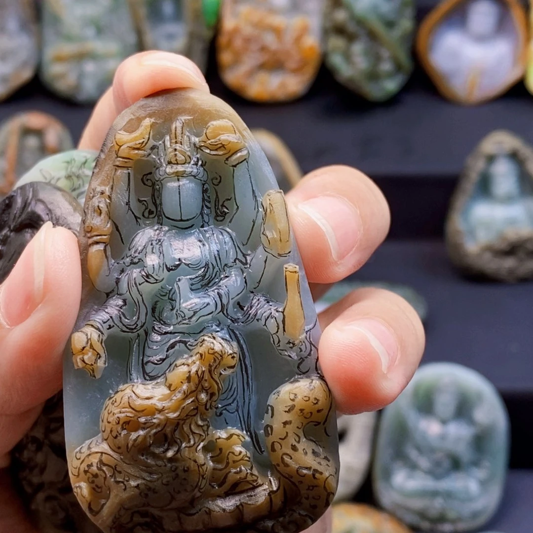 苏***h定制翡翠未镶嵌毛坯货定制加工