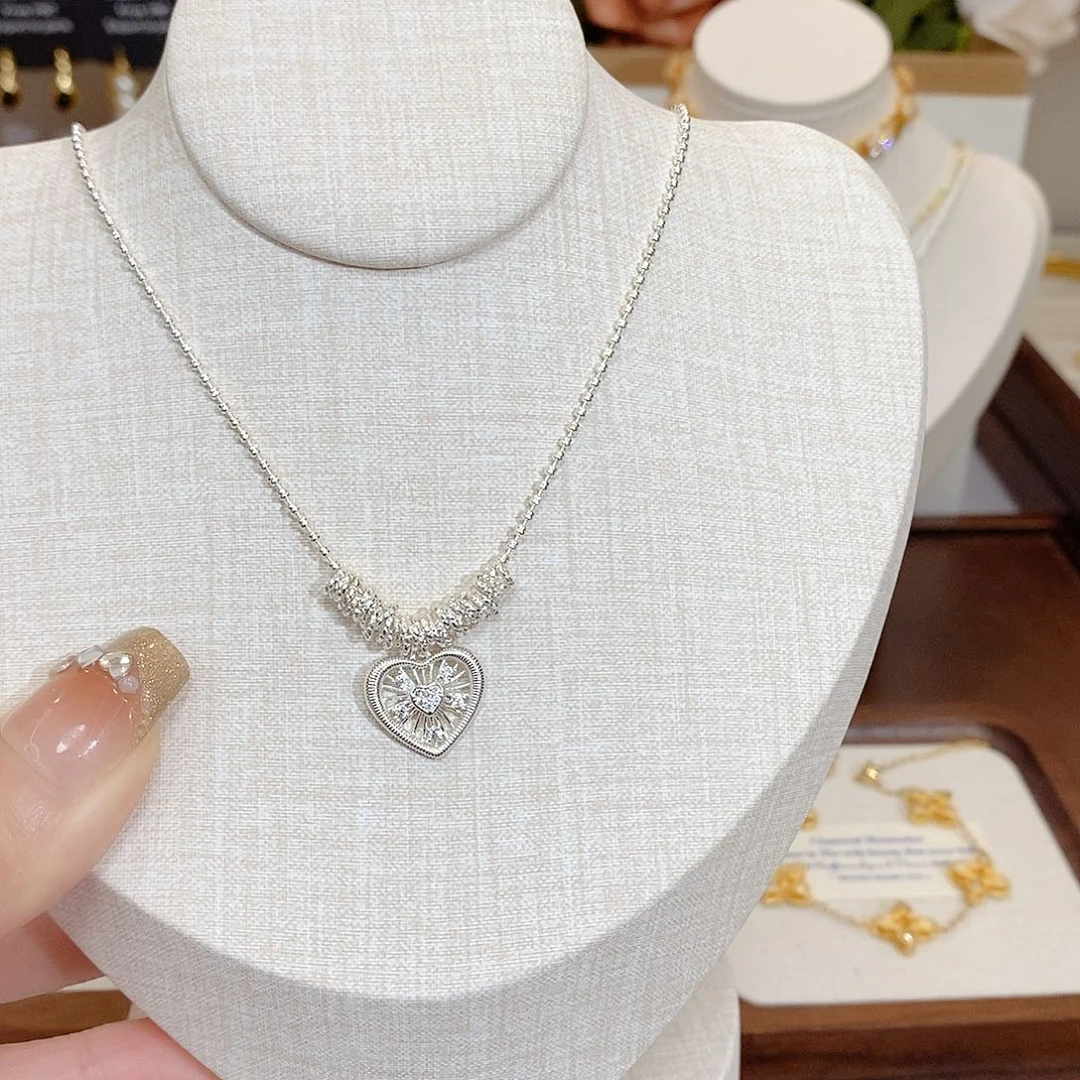 无铜合金无铜合金爱心项链