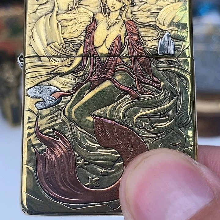 T**磬黄铜时刻经雕工艺品