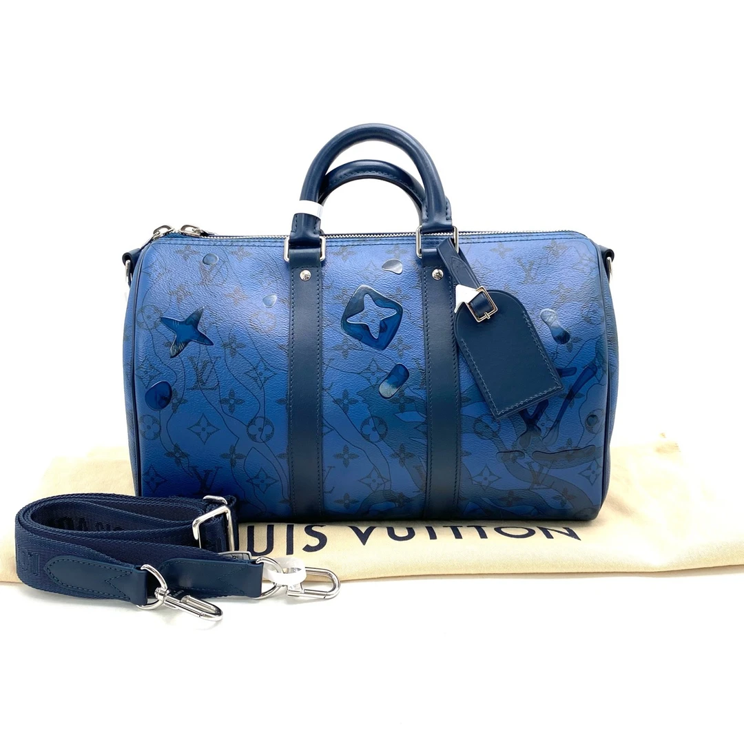 99新 LV 限量款keepall35手袋 尺寸34/21 芯片款