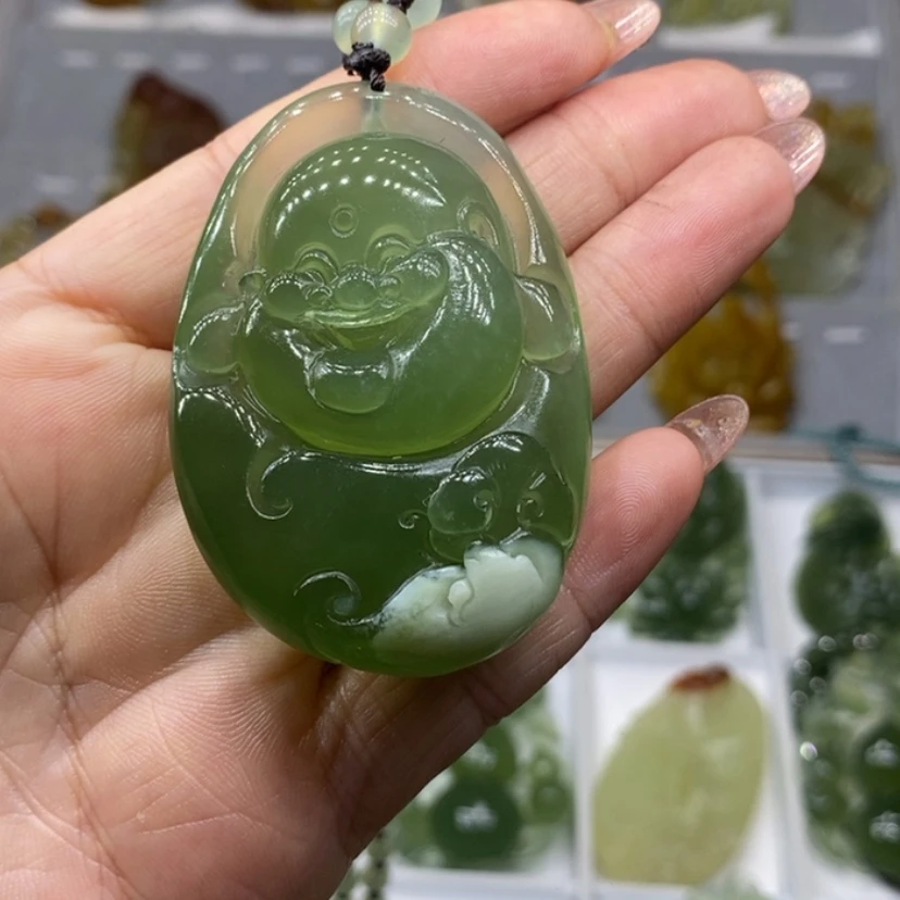 【闪购商品】蛇纹石玉颈饰未镶嵌用****2